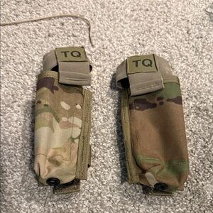 Camouflage Tactical Pouches tourniquet pouches x2